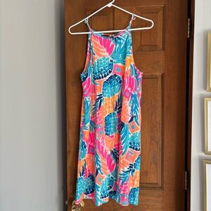 Lilly Pulitzer Small Women’s Margot Smashed Pineapple Print Swing Dress Beachy